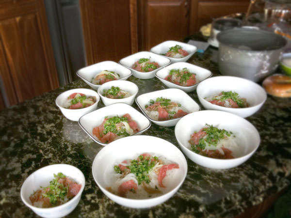 Homemade Pho: Making Vietnamese Pho Yourself at Home Photo Making pho at home Pho bowls on TT counter Homemade Pho: Making Vietnamese Pho Yourself at Home